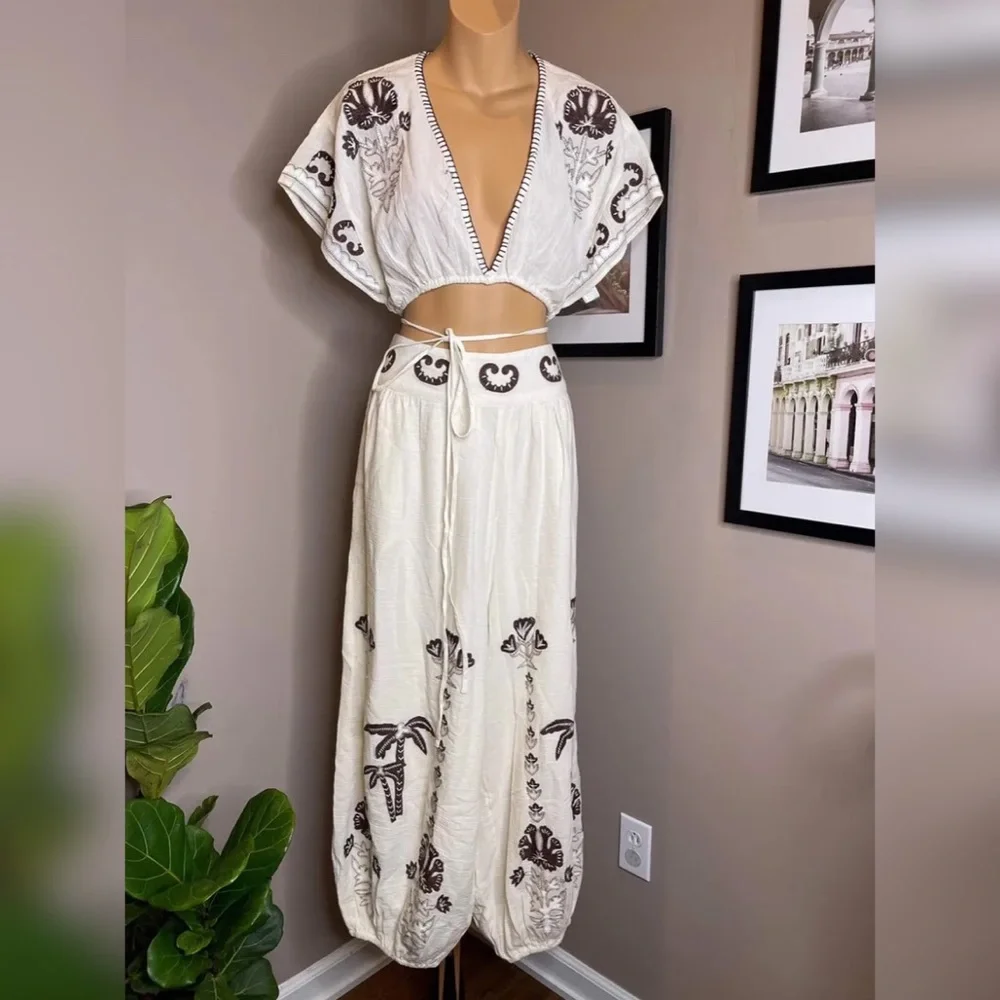 Free people Kai Embroidered Set Size M - Picture 5 of 8